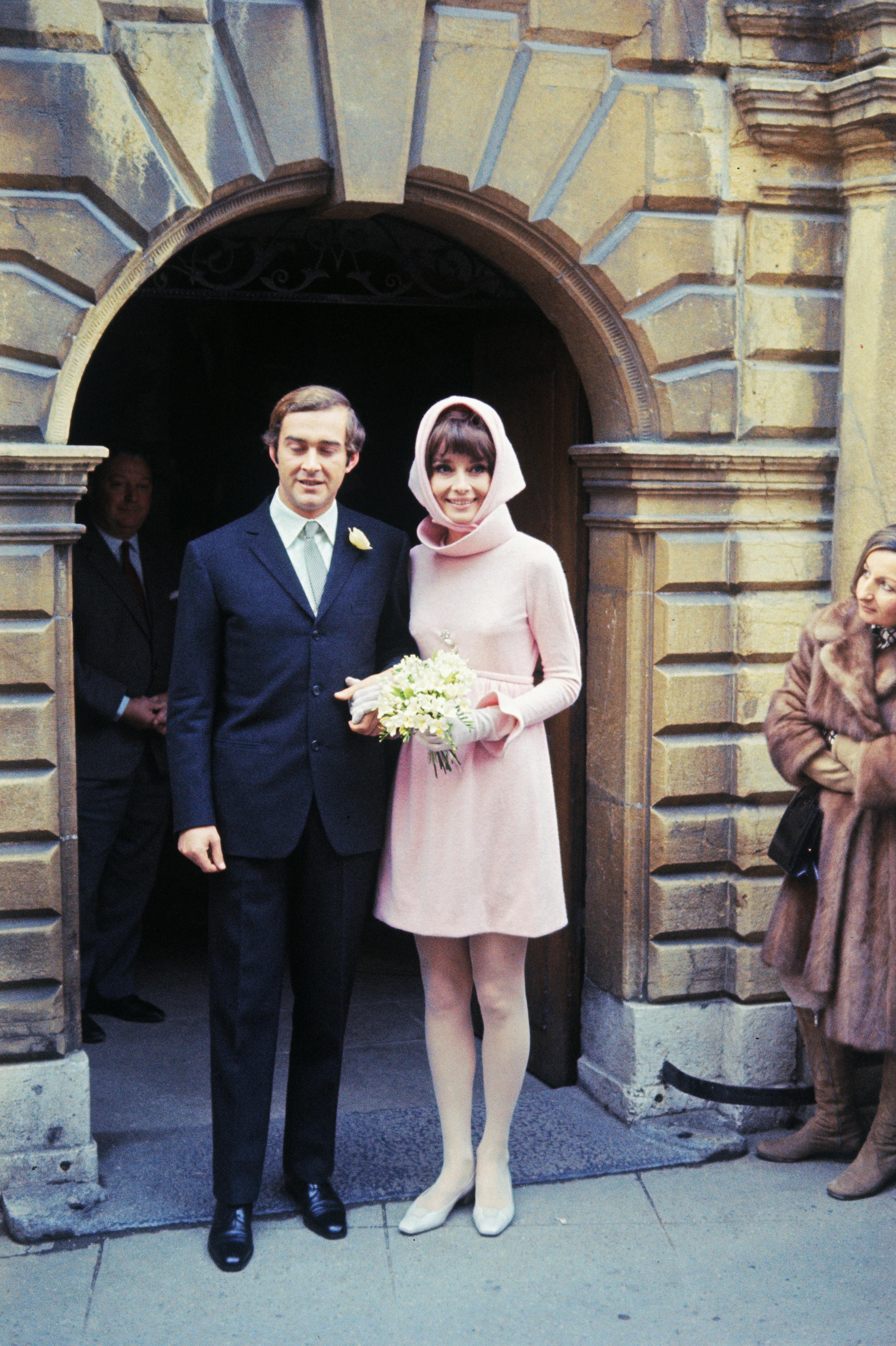 Audrey Hepburn Style See Her Best Looks Fashion Grazia   GettyImages 1969 Audrey Hepburn Wedding Dr Andrea Dotti 